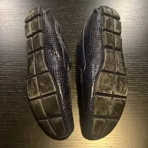 Prada | Shoes | Prada Mens Blue Crocodile Loafers Size 9  display picture 3